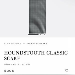 Chopard Houndstooth Classic Gray Scarf